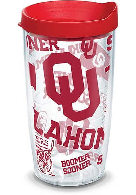 Oklahoma Sooners 16oz All Over Tumbler - Red