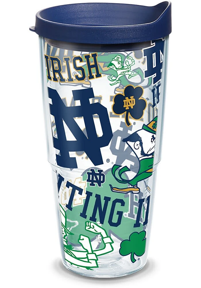 Notre Dame Fighting Irish 24oz All Over Tumbler - Navy Blue