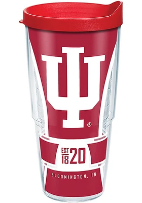 Indiana Hoosiers 24 oz Spirit Clear Tumbler
