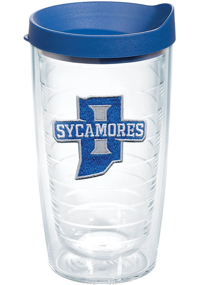 Indiana State Sycamores 16oz Clear Tumbler