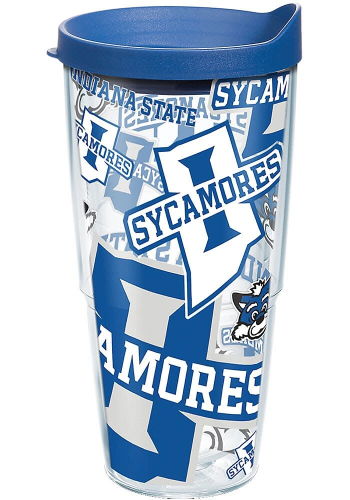 Indiana State Sycamores 24 oz All Over Tumbler - Blue