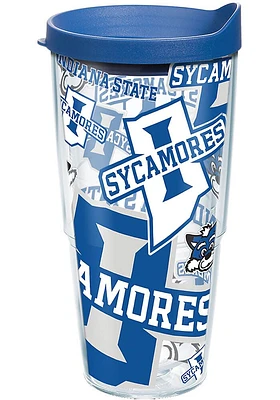 Indiana State Sycamores 24 oz All Over Tumbler - Blue