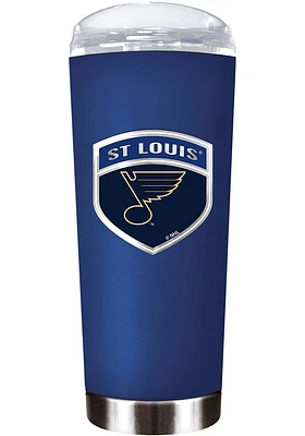 St Louis Blues 18oz Roadie Flat Top Stainless Steel Tumbler - Blue