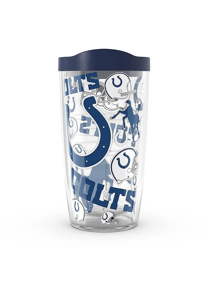Indianapolis Colts 16oz All Over Wrap Tumbler - Blue