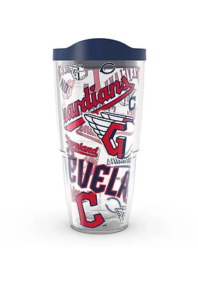 Cleveland Guardians 24oz All Over Wrap Tumbler - Red