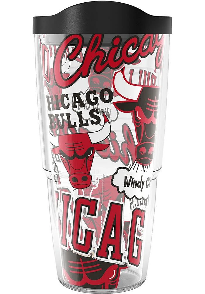 Chicago Bulls 24oz All Over Wrap Tumbler - Red