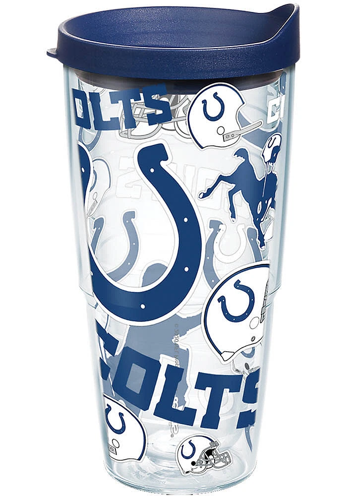 Indianapolis Colts 24oz All Over Wrap Tumbler - Blue