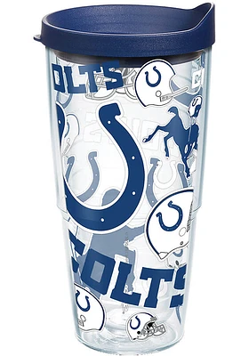 Indianapolis Colts 24oz All Over Wrap Tumbler - Blue