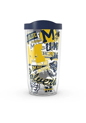 Michigan Wolverines Wrapped Tumbler - Blue
