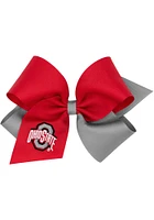 Ohio State Buckeyes Two Tone Baby Hair Barrette