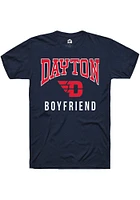 Rally Dayton Flyers Navy Blue Boyfriend Short Sleeve T Shirt