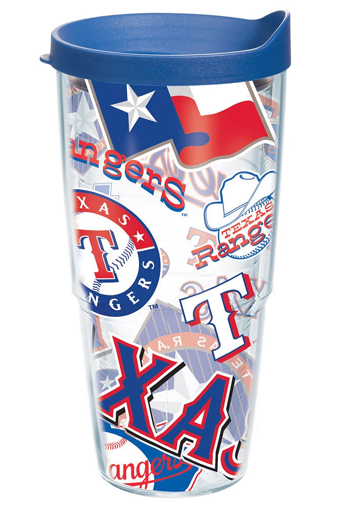 Texas Rangers All Over Tumbler - Red