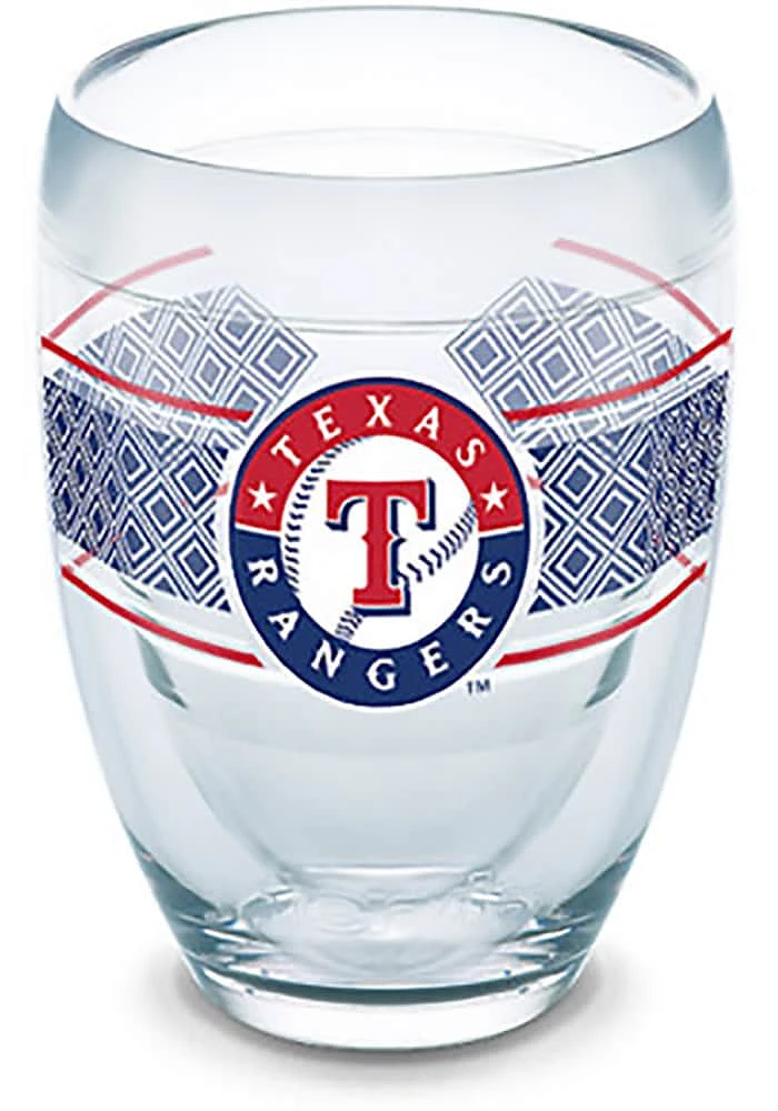 Texas Rangers Reserve Wrap Stemless Wine Glass - Blue