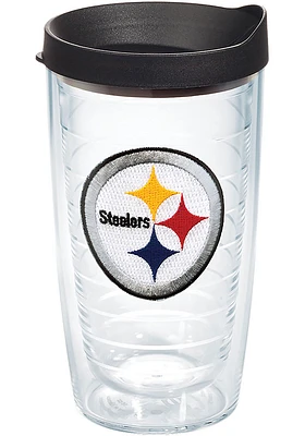 Pittsburgh Steelers 16 oz Lid Clear Tumbler