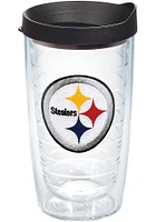 Pittsburgh Steelers 16 oz Lid Clear Tumbler