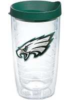 Philadelphia Eagles 16 oz Lid Clear Tumbler - White