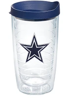 Dallas Cowboys 16 oz Lid Clear Tumbler - Blue
