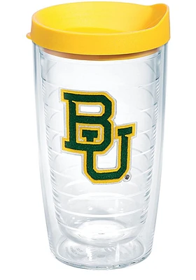 Baylor Bears 16 oz Lid Clear Tumbler - Green