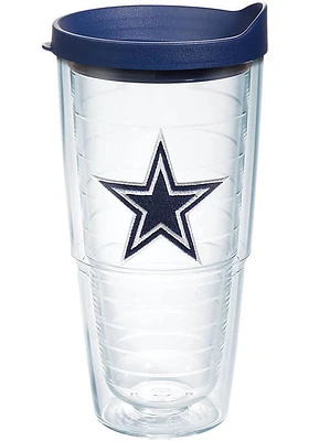 Dallas Cowboys 24oz Lid Clear Tumbler - Blue