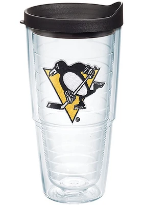 Pittsburgh Penguins 24oz Lid Clear Tumbler - Black