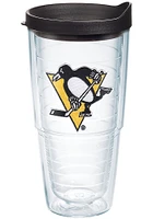 Pittsburgh Penguins 24oz Lid Clear Tumbler - Black