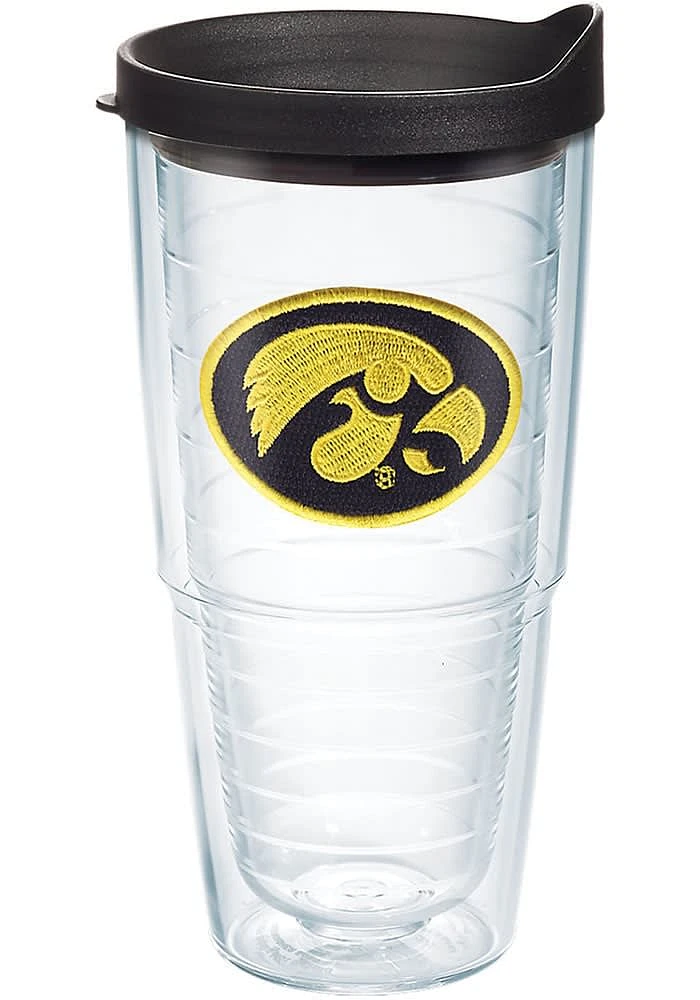 Iowa Hawkeyes 24oz Lid Clear Tumbler