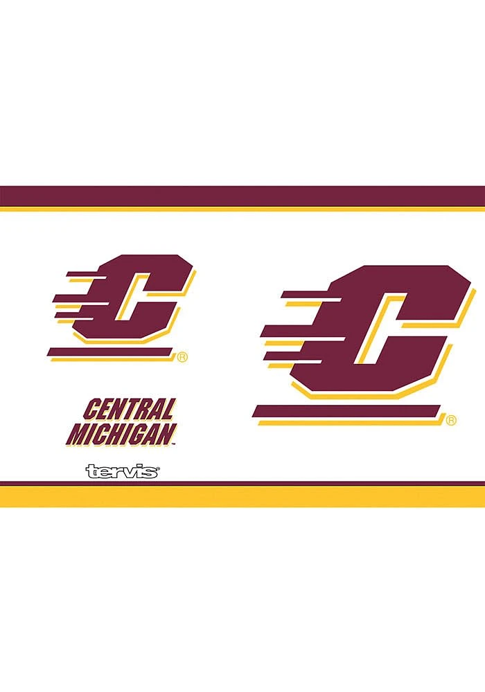Tervis Tumblers Central Michigan Chippewas 30oz Tradition Stainless Steel Tumbler - Silver