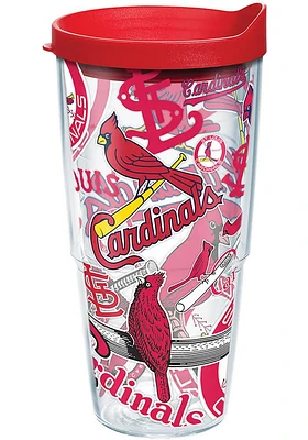 St Louis Cardinals 24oz All Over Tumbler - Red