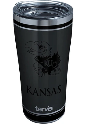 Tervis Tumblers Kansas Jayhawks 20oz Blackout Stainless Steel Tumbler - Black