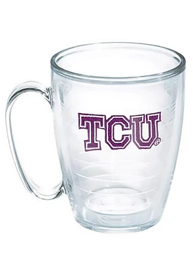 TCU Horned Frogs 15oz Clear Travel Mug