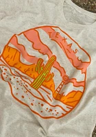 Texas Oatmeal Line Icon Short Sleeve Fashion T Shirt