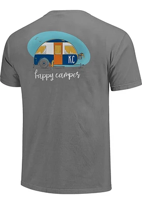 Kansas City Grey Happy Camper Short Sleeve T Shirt