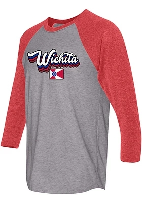 Wichita Grey Flag Long Sleeve Fashion T Shirt