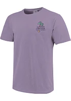 K-State Wildcats Womens Lavender Beach Short Sleeve T-Shirt