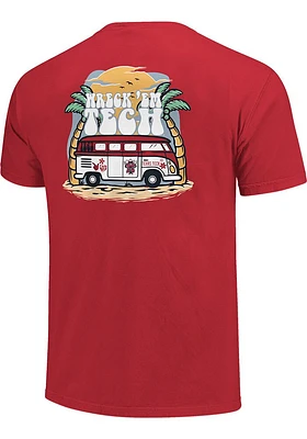 Texas Tech Red Raiders Womens Beach Vibes Short Sleeve T-Shirt