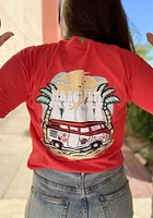 Texas Tech Red Raiders Womens Beach Vibes Short Sleeve T-Shirt