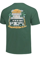 Michigan State Spartans Womens Green Beach Vibes Short Sleeve T-Shirt