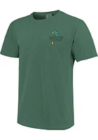 Michigan State Spartans Womens Green Beach Vibes Short Sleeve T-Shirt
