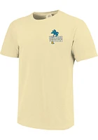 Pitt Panthers Womens Yellow Beach Vibes Short Sleeve T-Shirt