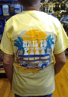 Pitt Panthers Womens Yellow Beach Vibes Short Sleeve T-Shirt