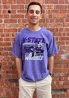 K-State Wildcats Womens Purple Muscle Car Short Sleeve T-Shirt