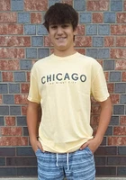 Chicago Yellow Sketched Scene Short Sleeve T Shirt