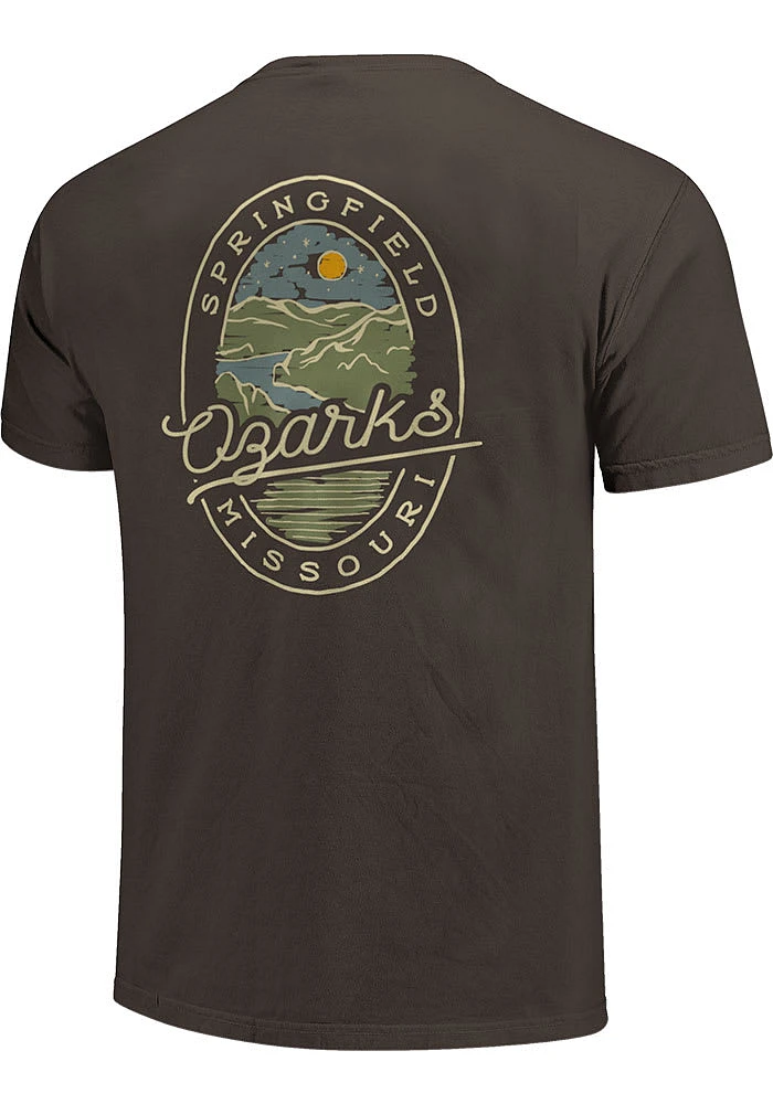 Springfield Charcoal Lake Scene Short Sleeve T Shirt