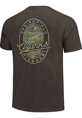 Springfield Charcoal Lake Scene Short Sleeve T Shirt
