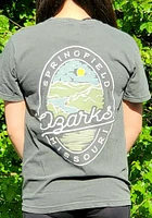 Springfield Charcoal Lake Scene Short Sleeve T Shirt