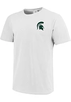 Michigan State Spartans Womens White Floral Short Sleeve T-Shirt
