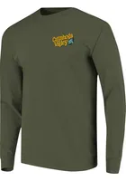 Cleveland Olive Cuyahoga Blue Heron Long Sleeve T Shirt