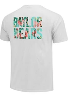 Baylor Bears Womens White Floral Short Sleeve T-Shirt