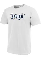 Xavier Musketeers Womens White Star Short Sleeve T-Shirt