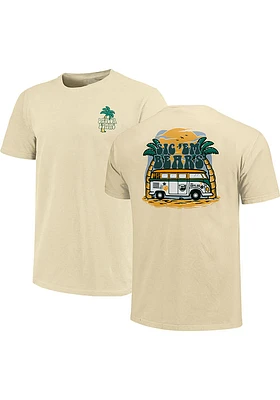 Baylor Bears Womens Yellow Beach Vibes Short Sleeve T-Shirt